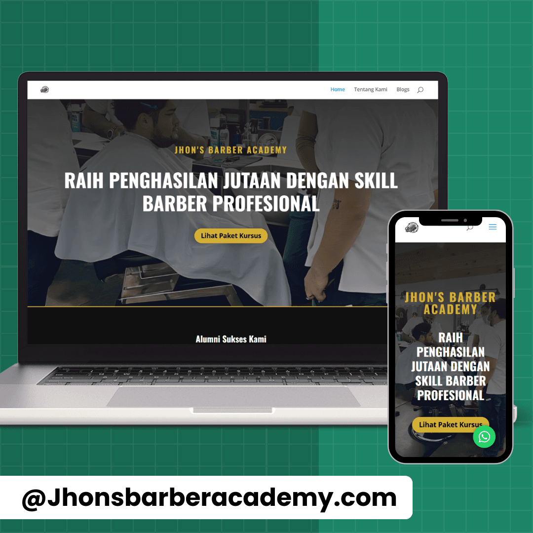 Jhons Barber Academy Website