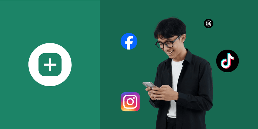 A smartphone displaying social media notifications and engagement.